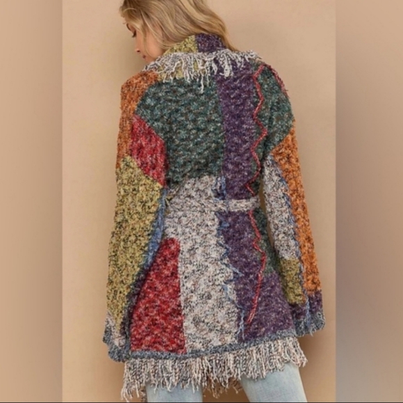 POL Multi-color Fringe Cardigan - Picture 3 of 16